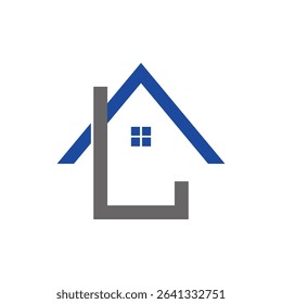 Initial AL Home Logo Design For Company Business