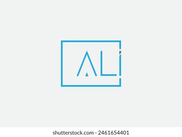 Initial AL letter logo with creative modern business typography vector template. Creative abstract letter AL logo design