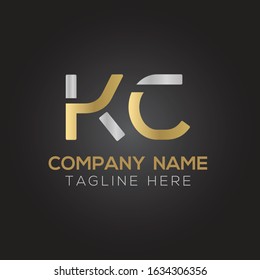 Initial Alphabet KC Logo Design vector Template. Linked Letter KC Logo Vector