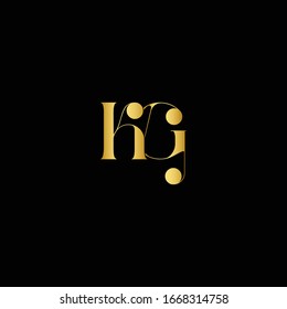 Initial Alphabet Kg Logo Design Vector Stock Vector (Royalty Free ...