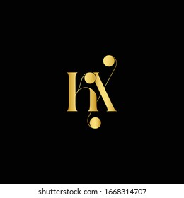 Initial Alphabet KX Logo Design vector Template. Linked Letter KX Logo Vector