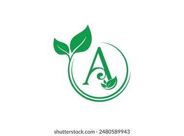 Initial Alphabet Letter A logo design, Vector design concept