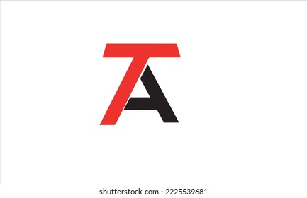 Anfangsbuchstaben Monogramm Symbol TA