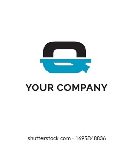 INITIAL ALPHABET letter q LOGO SIMPLE