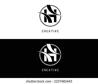 initial Alphabet logo design template