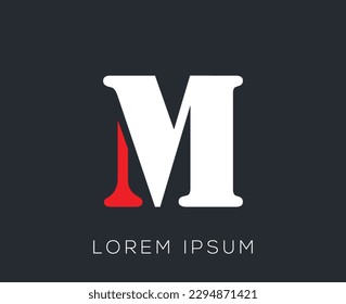 Initial Alphabet 'M' Logo Design Template