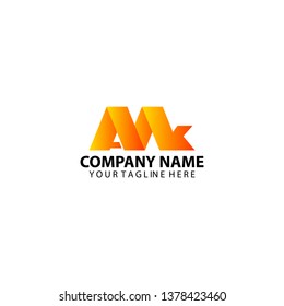 Initial AMK Logo Design