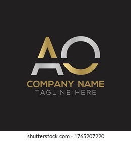 Initial AO Letter Logo With Creative Modern Business Typography Vector Template. Creative Linked Letter AO Logo Design