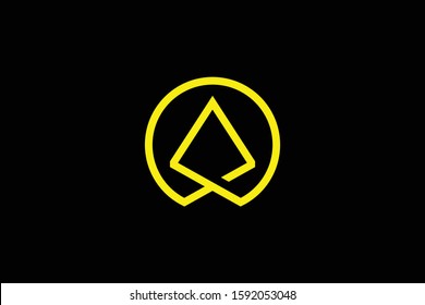 Initial AO OA modern monogram and elegant logo design, Professional Letters Vector Icon Logo on black background.