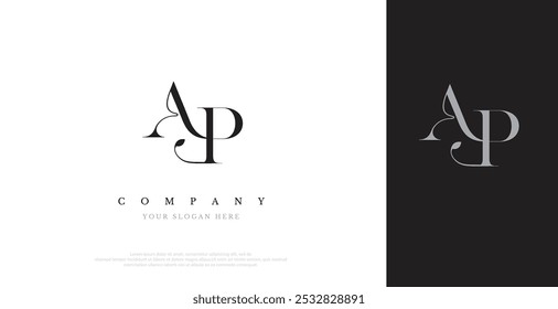 Initial AP Logo Design Vector 