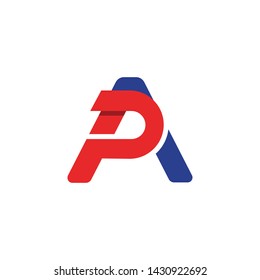 Initial AP, PA Logo for business icon template vector