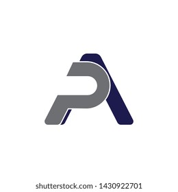 Initial AP, PA Logo for business icon template vector