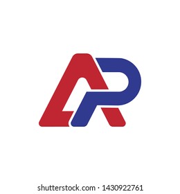 Initial AP, PA Logo for business icon template vector