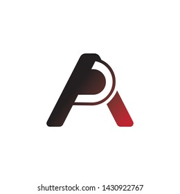 Initial AP, PA Logo for business icon template vector