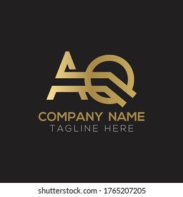 Logotipo De Letra AQ Inicial Con Plantilla De Vector De Tipografía Empresarial Moderna Creativa. Diseño de logotipo AQ de carta vinculada creativa