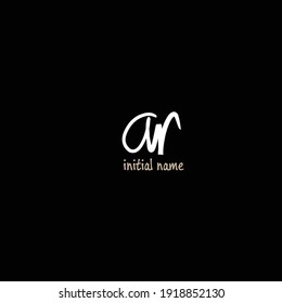 Initial ar 
concept design with elegant logo and beauty monogram 