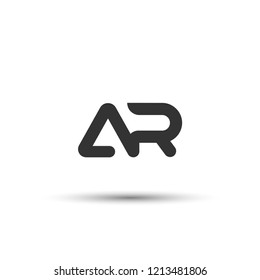 Initial AR Letter Logo Design