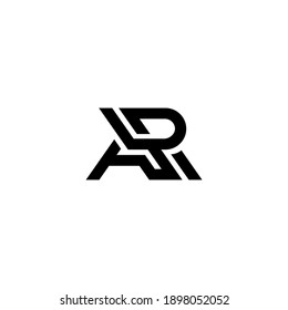 Initial AR Letter Logo Design Monogram Icon Vector Template
