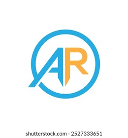 initial ar letter logo design vector template, ar logo vector for business and monogram.