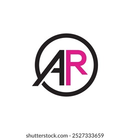 initial ar letter logo design vector template, ar logo vector for business and monogram.