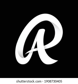 Initial AR letter symbol design vector. Creative luxury letter AR design. Vector illustration EPS.8 EPS.10
