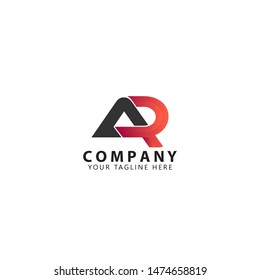 Initial AR Logo Design Templates vector