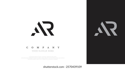 Initial AR Logo Design Vector 