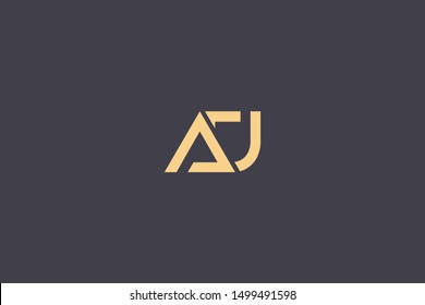Initial AU UA Letter Logo Design Vector Template. Monogram and Creative Alphabet U A Letters icon Illustration.
