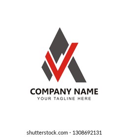 Initial AV Logo Design inspiration