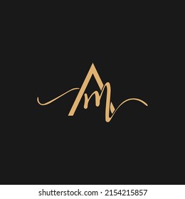 Initial AM or AW Letter Logo With Creative Modern Business Typography Vector Template. Creative Abstract Letter AM or AW Logo Vector.
