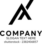  initial Ax vector logo design