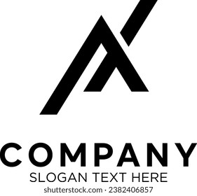 initial Ax vector logo design
