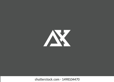 Initial AX XA Letter Logo Design Vector Template. Creative and Minimal Alphabet X A Letters icon Illustration.