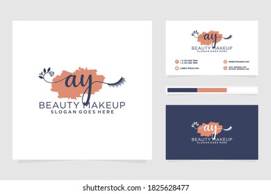 Initial AY Feminine logo collections and business card templat Premium Vector