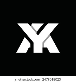 Initial AY Or YA Geometric Modern Business Icon Logo