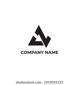 Diseño inicial del logotipo de flecha de la letra AZ
