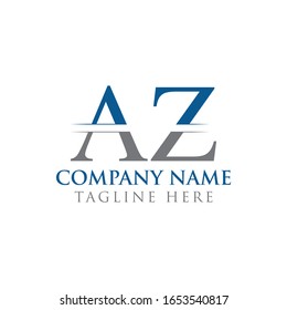 Initial AZ Letter Logo With Creative Modern Business Typography Vector Template. Creative Abstract Letter AZ Logo Design