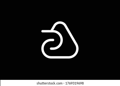 Initial AZ ZA modern monogram and elegant logo design, Professional Letters Vector Icon Logo on black background.