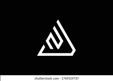 Initial AZ ZA ZD DZ modern monogram and elegant logo design, Professional Letters Vector Icon Logo on black background.