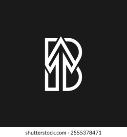 initial B Arrow Logo, letter B with arrow combination, usable for finance, logistic, brand and company logos, vector illustration