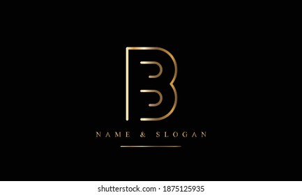 Diseño inicial de logotipo B, letra BB