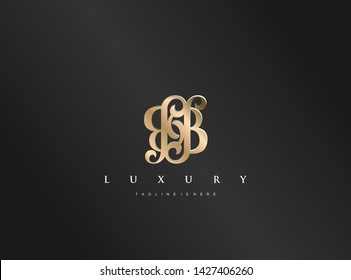 Initial B, BB, Luxury Logo vector