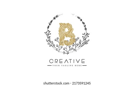 Initial B Beauty Monogram Elegant Logo Stock Vector (Royalty Free ...