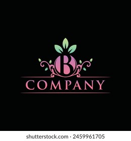 Initial B Berry Luxury icon design, logo for your business and company