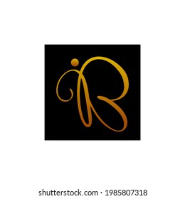 Initial B Butterfly Monogram Identity Logo Design