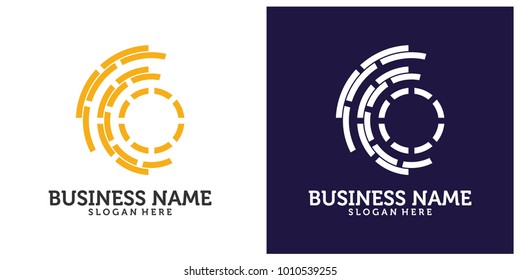 Initial B C logo design template