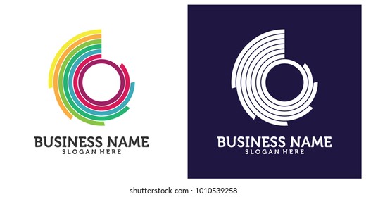 Initial B C logo design template