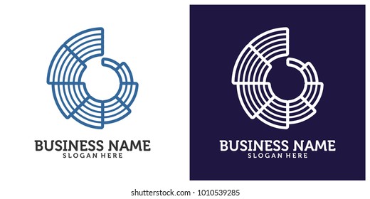 Initial B C logo design template