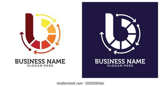 Initial B C O logo design template 