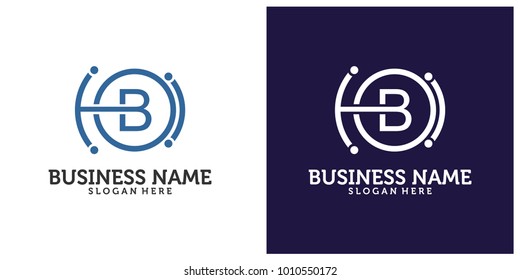 Initial B C O logo design template 